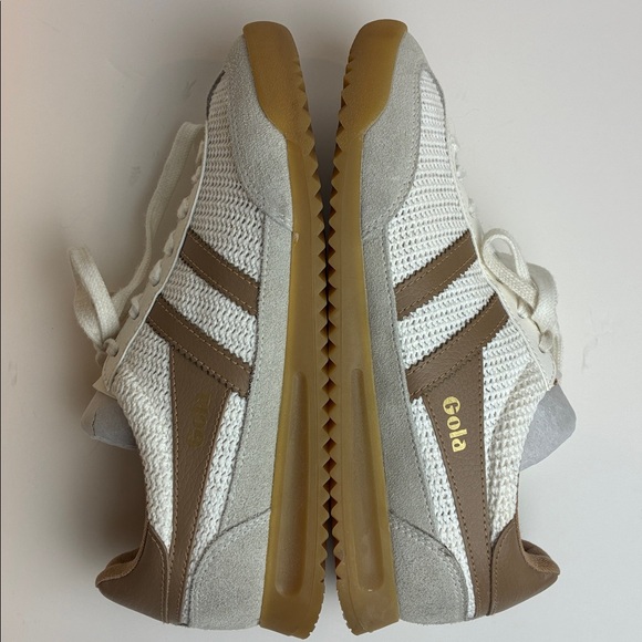 Gola Tornado Zephyr Woven Crochet Women’s Sneakers 7.5 Off White/Light Caramel - Picture 14 of 16